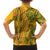 Africa Dashiki Family Matching Off Shoulder Maxi Dress and Hawaiian Shirt African Tribal Art Mixed Polynesian Tattoo Gold Color Unique LT9 - Polynesian Pride