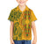 Africa Dashiki Family Matching Off Shoulder Maxi Dress and Hawaiian Shirt African Tribal Art Mixed Polynesian Tattoo Gold Color Unique LT9 Son's Shirt Gold - Polynesian Pride