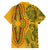 Africa Dashiki Family Matching Puletasi Dress and Hawaiian Shirt African Tribal Art Mixed Polynesian Tattoo Gold Color Unique LT9 - Polynesian Pride