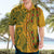 Africa Dashiki Hawaiian Shirt African Tribal Art Mixed Polynesian Tattoo Gold Color Unique LT9 - Polynesian Pride