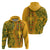 Africa Dashiki Hoodie African Tribal Art Mixed Polynesian Tattoo Gold Color Unique LT9 - Polynesian Pride