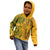 Africa Dashiki Kid Hoodie African Tribal Art Mixed Polynesian Tattoo Gold Color Unique LT9 - Polynesian Pride