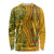 Africa Dashiki Long Sleeve Shirt African Tribal Art Mixed Polynesian Tattoo Gold Color Unique LT9 Unisex Gold - Polynesian Pride