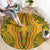 Africa Dashiki Round Carpet African Tribal Art Mixed Polynesian Tattoo Gold Color Unique LT9 - Polynesian Pride