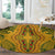 Africa Dashiki Round Carpet African Tribal Art Mixed Polynesian Tattoo Gold Color Unique LT9 - Polynesian Pride