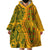 Africa Dashiki Wearable Blanket Hoodie African Tribal Art Mixed Polynesian Tattoo Gold Color Unique LT9 - Polynesian Pride