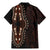 Africa Dashiki Family Matching Mermaid Dress and Hawaiian Shirt African Tribal Art Mixed Polynesian Tattoo Red Color Unique LT9 - Polynesian Pride