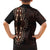 Africa Dashiki Family Matching Off Shoulder Long Sleeve Dress and Hawaiian Shirt African Tribal Art Mixed Polynesian Tattoo Red Color Unique LT9 - Polynesian Pride