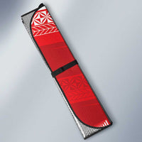 Custom Mate Ma'a Tonga Heritage Auto Sun Shade Pacific Tribal Rugby Red Edition LT9 - Polynesian Pride