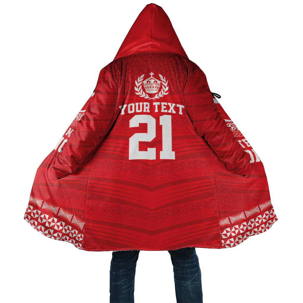 Custom Mate Ma'a Tonga Heritage Cloak Pacific Tribal Rugby Red Edition LT9 Unisex Red - Polynesian Pride