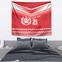 Custom Mate Ma'a Tonga Heritage Tapestry Pacific Tribal Rugby Red Edition LT9 - Polynesian Pride