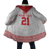 Custom Mate Ma'a Tonga Heritage Cloak Pacific Tribal Rugby White Edition LT9 - Polynesian Pride