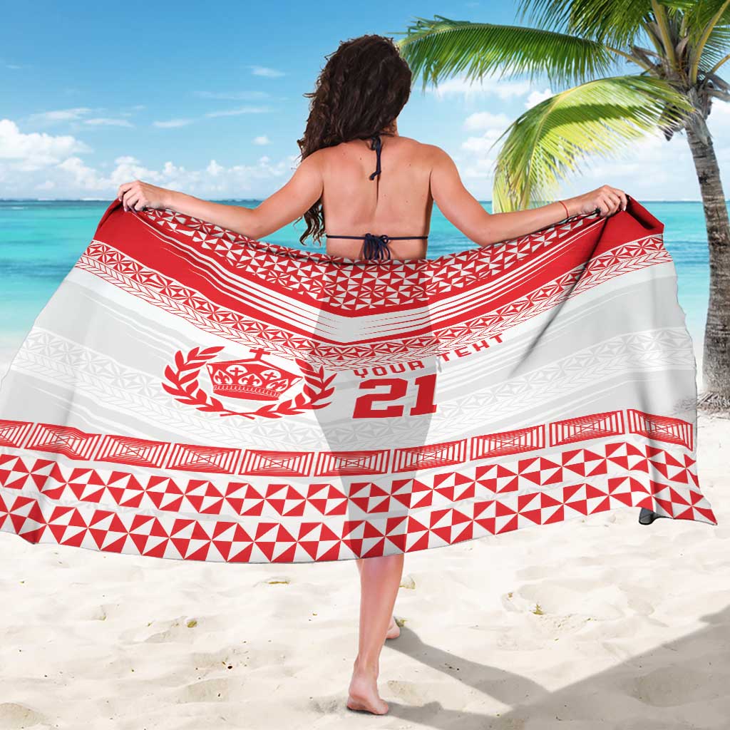 Custom Mate Ma'a Tonga Heritage Sarong Pacific Tribal Rugby White Edition LT9 - Polynesian Pride