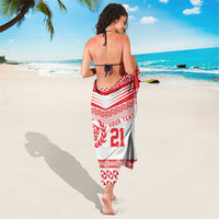 Custom Mate Ma'a Tonga Heritage Sarong Pacific Tribal Rugby White Edition LT9 - Polynesian Pride