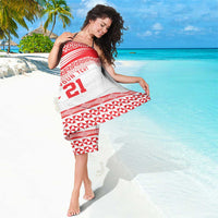 Custom Mate Ma'a Tonga Heritage Sarong Pacific Tribal Rugby White Edition LT9 - Polynesian Pride