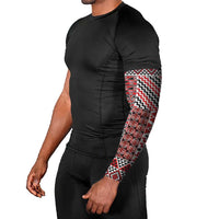 Aotearoa Kowhaiwhai Taniko Patchwork Motifs Arm Sleeves LT9 - Polynesian Pride