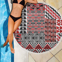 Aotearoa Kowhaiwhai Taniko Patchwork Motifs Beach Blanket LT9 - Polynesian Pride