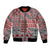 Aotearoa Kowhaiwhai Taniko Patchwork Motifs Bomber Jacket