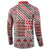 Aotearoa Kowhaiwhai Taniko Patchwork Motifs Button Sweatshirt