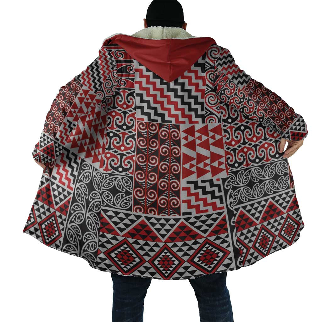 Aotearoa Kowhaiwhai Taniko Patchwork Motifs Cloak LT9 - Polynesian Pride