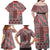 Aotearoa Kowhaiwhai Taniko Patchwork Motifs Family Matching Off Shoulder Maxi Dress and Hawaiian Shirt