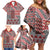 Aotearoa Kowhaiwhai Taniko Patchwork Motifs Family Matching Off Shoulder Short Dress and Hawaiian Shirt