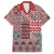 Aotearoa Kowhaiwhai Taniko Patchwork Motifs Family Matching Puletasi and Hawaiian Shirt