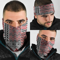 Aotearoa Kowhaiwhai Taniko Patchwork Motifs Neck Gaiter LT9 - Polynesian Pride