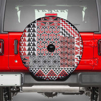 Aotearoa Kowhaiwhai Taniko Patchwork Motifs Spare Tire Cover LT9 - Polynesian Pride