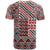 Aotearoa Kowhaiwhai Taniko Patchwork Motifs T Shirt