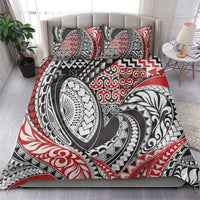 Aotearoa Maori Rugby Tribal Tattoo Bedding Set Kowhaiwhai Taniko Patchwork Motifs LT9 - Polynesian Pride