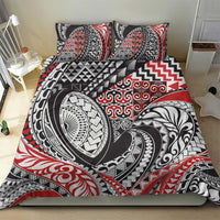 Aotearoa Maori Rugby Tribal Tattoo Bedding Set Kowhaiwhai Taniko Patchwork Motifs LT9 - Polynesian Pride
