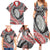 Aotearoa Maori Rugby Tribal Tattoo Family Matching Summer Maxi Dress and Hawaiian Shirt Kowhaiwhai Taniko Patchwork Motifs