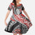 Aotearoa Maori Rugby Tribal Tattoo Family Matching Tank Maxi Dress and Hawaiian Shirt Kowhaiwhai Taniko Patchwork Motifs