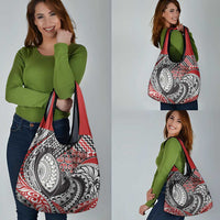 Aotearoa Maori Rugby Tribal Tattoo Grocery Bag Kowhaiwhai Taniko Patchwork Motifs LT9 - Polynesian Pride