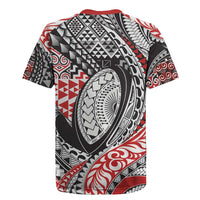 Aotearoa Maori Rugby Tribal Tattoo Rugby Jersey Kowhaiwhai Taniko Patchwork Motifs LT9 - Polynesian Pride
