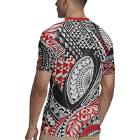 Aotearoa Maori Rugby Tribal Tattoo Rugby Jersey Kowhaiwhai Taniko Patchwork Motifs LT9 - Polynesian Pride