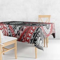 Aotearoa Maori Rugby Tribal Tattoo Tablecloth Kowhaiwhai Taniko Patchwork Motifs LT9 - Polynesian Pride