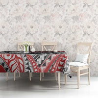 Aotearoa Maori Rugby Tribal Tattoo Tablecloth Kowhaiwhai Taniko Patchwork Motifs LT9 - Polynesian Pride