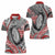 Aotearoa Maori Rugby Tribal Tattoo Women Polo Shirt Kowhaiwhai Taniko Patchwork Motifs