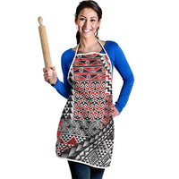 Aotearoa Maori Tribal Tattoo Apron Kowhaiwhai Taniko Patchwork Motifs LT9 - Polynesian Pride