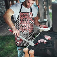 Aotearoa Maori Tribal Tattoo Apron Kowhaiwhai Taniko Patchwork Motifs LT9 - Polynesian Pride