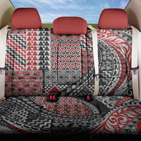 Aotearoa Maori Tribal Tattoo Back Car Seat Cover Kowhaiwhai Taniko Patchwork Motifs LT9 One Size Red - Polynesian Pride