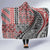 Aotearoa Maori Tribal Tattoo Hooded Blanket Kowhaiwhai Taniko Patchwork Motifs