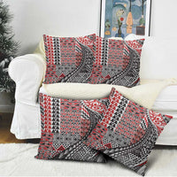 Aotearoa Maori Tribal Tattoo Pillow Cover Kowhaiwhai Taniko Patchwork Motifs LT9 - Polynesian Pride