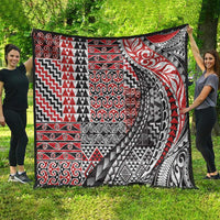 Aotearoa Maori Tribal Tattoo Quilt Kowhaiwhai Taniko Patchwork Motifs LT9 - Polynesian Pride