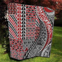 Aotearoa Maori Tribal Tattoo Quilt Kowhaiwhai Taniko Patchwork Motifs LT9 - Polynesian Pride