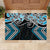 Blue Aotearoa Tukutuku Manawa Tapu Rubber Doormat Ta Moko Toi Maori