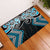 Blue Aotearoa Tukutuku Manawa Tapu Rubber Doormat Ta Moko Toi Maori