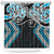 Blue Aotearoa Tukutuku Manawa Tapu Shower Curtain Ta Moko Toi Maori